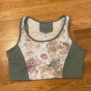 Tuckernuck Meadow Green Sports Bra